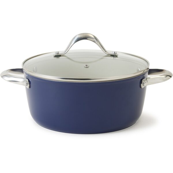 Casserole Antiadhésive Induction 4L Bleu Marine