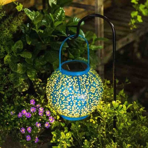 Lanterne Solaire Suspendue Extérieur - Lumière LED Décorative Étanche pour Jardin en Métal – Image 4