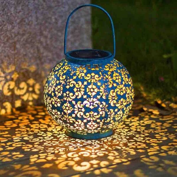 Lanterne Solaire Suspendue Extérieur - Lumière LED Décorative Étanche pour Jardin en Métal – Image 3