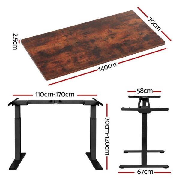 Bureau Électrique Réglable en Hauteur – Bureau Debout à Moteur Double – Image 6